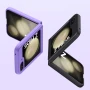 Чехол-накладка Omeve Shockproof Military для Samsung Galaxy Flip5 чёрный