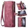 Чехол - кошелек CaseMe Retro Leather для Samsung Galaxy Fold5 малиновый