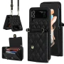 Чохол - кошелек Lingge Wallet для Samsung Galaxy Flip4 с быстрым возвратом и защитой RFID красный