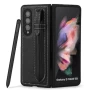 Шкіряний чохол-накладка Pola Pen Holder для Samsung Galaxy Fold3, Black