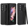 Шкіряний чохол-накладка Pola Pen Holder для Samsung Galaxy Fold4, Black