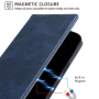 Кожаный чехол - книжка Leather Case для Tecno Pova Neo 3 синий