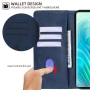 Кожаный чехол - книжка Leather Case для Tecno Pova Neo 3 синий