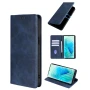 Кожаный чехол - книжка Leather Case для Tecno Pova Neo 3 синий