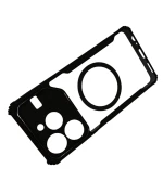 Противоударный чехол - накладка Acryl Armor Ring для Tecno Pova 6 Neo 4G, Black