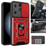 Чохол накладка Ricco Camera Sliding для Tecno Spark 10 Pro червоний