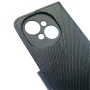 Чохол - книжка Fabric Texture для Tecno Spark Go 1 коричневий