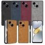 Кожаный чехол - накладка Fanoya для Tecno Spark Go 1 / Spark Go 1S коричневый
