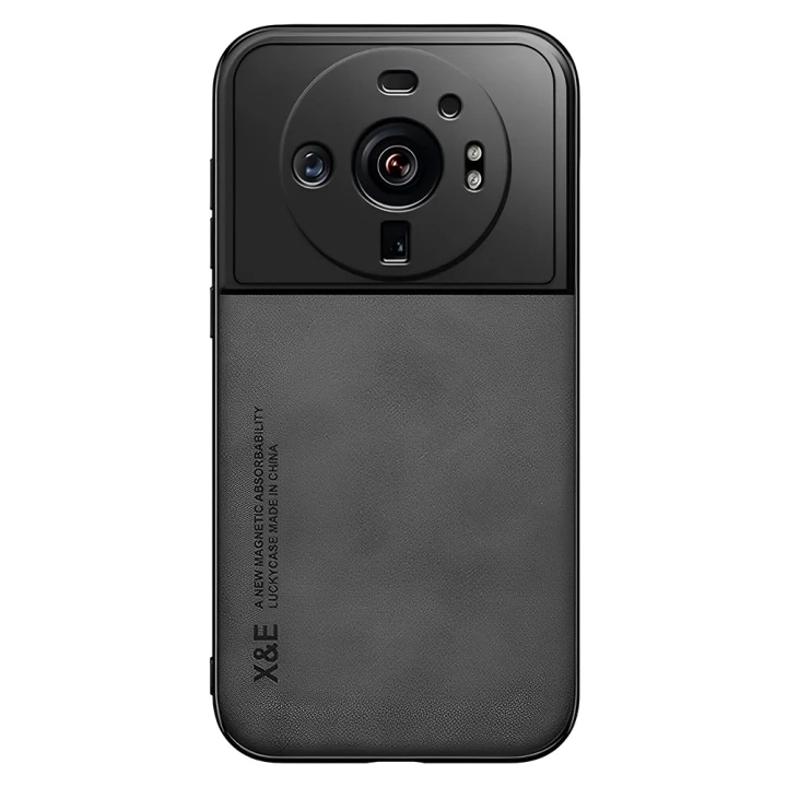 Шкіряний чохол - накладка X&E для Xiaomi 12S Ultra з металевою вставкою