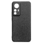 Чехол накладка New Textile Leather Cаse для Xiaomi 12 Lite коричневый