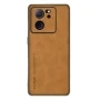 Кожаный чехол - накладка Fanoya для Xiaomi 13T / 13T Pro черный