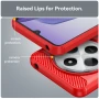 Чохол - накладка Polished Carbon для Xiaomi Redmi 14C / Poco C75 червоний