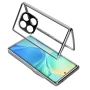 Магнитный чехол Metal Glass 360 для Xiaomi Redmi Note 14 Pro 4G с защитой экрана и камеры черный
