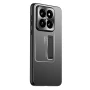 Чехол-накладка Omeve Stand TPU+Metal для Xiaomi 14 Pro серебристый
