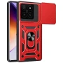 Чехол - накладка Ricco Camera Sliding для Xiaomi 14T Pro красный
