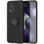 Чехол Auto Focus C-KU 360 Rotating Ring для Xiaomi Mi 10 Lite черный с красным