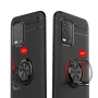 Чехол Auto Focus C-KU 360 Rotating Ring для Xiaomi Mi 10 Lite черный с красным