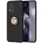 Чехол Auto Focus C-KU 360 Rotating Ring для Xiaomi Mi 10 Lite черный с красным