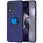 Чехол Auto Focus C-KU 360 Rotating Ring для Xiaomi Mi 10 Lite черный с красным