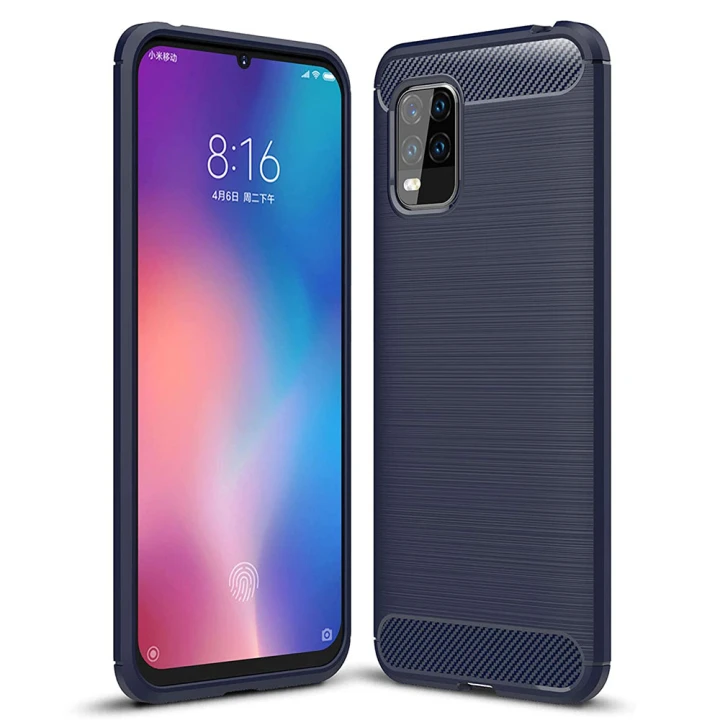 Чехол накладка Polished Carbon для Xiaomi Mi 10 Lite