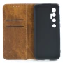 Кожаный чехол-книжка C-KU Stitched для Xiaomi Mi 10 Ultra графитный