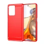 Чехол накладка Polished Carbon для Xiaomi Mi 11i / Poco F3 синий