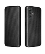 Чехол-книжка Carbon Fiber Texture для Xiaomi Poco F3 GT / Redmi K40 Gaming