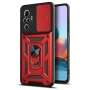 Чехол-накладка Ricco Camera Sliding для Xiaomi Poco F3 / Mi 11i / Redmi K40 красный