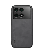 Кожаный чехол - накладка X&E для Xiaomi Poco F6 Pro / Redmi K70 с металлической вставкой