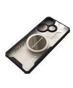 Чохол - накладка Acryl Cooling Armor для Xiaomi Poco F6 5G / Redmi Turbo 3 5G з магнітною пластиною, Black