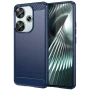 Чохол - накладка Polished Carbon для Xiaomi Poco F6 5G / Redmi Turbo 3 5G синій
