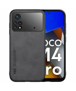 Кожаный чехол - накладка X&E для Xiaomi Poco M4 Pro с металлической вставкой