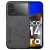 Шкіряний чохол - накладка X&E для Xiaomi Poco M4 Pro з металевою вставкою
