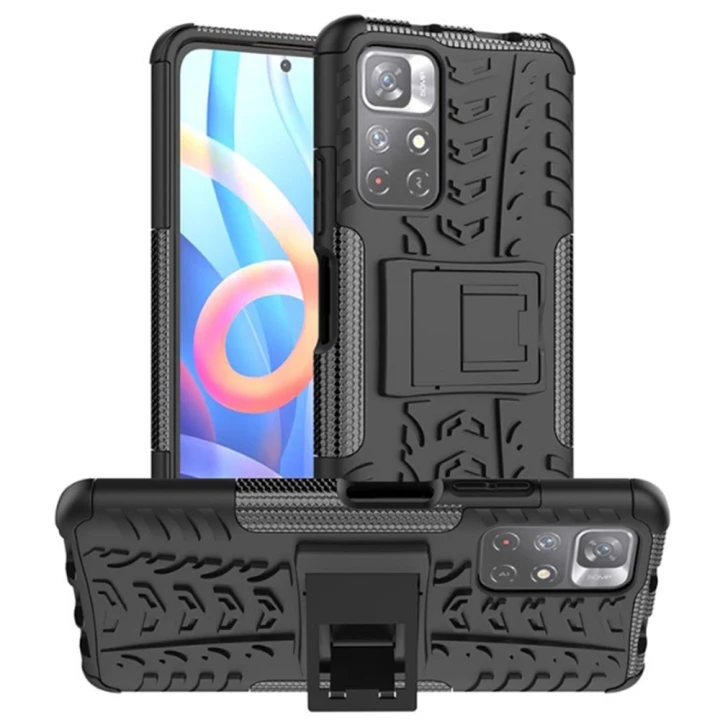Бронированный чехол Armored Case для Xiaomi Poco M4 Pro 5G / Redmi Note 11s 5G