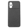 Чехол накладка New Textile Leather Cаse для Xiaomi Poco M5 черный