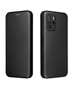 Чехол - книжка Carbon Fiber Texture для Xiaomi Poco X3 GT