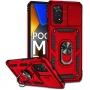Чехол-накладка Ricco Camera Sliding для Xiaomi Poco X4 Pro 5G красный