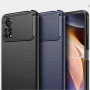 Чехол-накладка Polished Carbon для Xiaomi Poco X4 Pro 5G синий