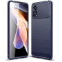 Чехол-накладка Polished Carbon для Xiaomi Poco X4 Pro 5G синий