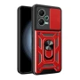 Чехол-накладка Ricco Camera Sliding для Xiaomi Redmi Note 12 5G / Poco X5 красный