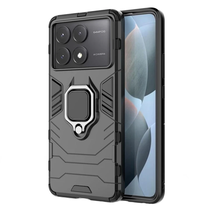 Чехол накладка Ricco Black Panther Armor для Xiaomi Poco X6 Pro / Xiaomi Redmi K70E