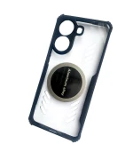 Чохол Acryl Cooling Armor для Xiaomi Poco X7 Pro / Redmi Turbo 4 з металевою пластиною, Black