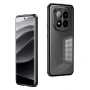 Противоударный чехол накладка Metal Glass для Xiaomi Poco X7 / Redmi Note 14 Pro 5G серебряный