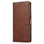 Чехол книжка Leather Case для Xiaomi Redmi 12 с магнитной защелкой красный