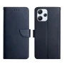 Чехол книжка Leather Case для Xiaomi Redmi 12 с магнитной защелкой красный