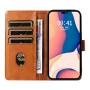 Чехол книжка Leather Case для Xiaomi Redmi 12 с магнитной защелкой красный