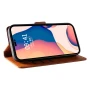 Чехол книжка Leather Case для Xiaomi Redmi 12 с магнитной защелкой красный