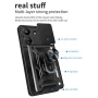Чехол накладка Ricco Camera Sliding для Xiaomi Redmi 13C / Poco C65 черный