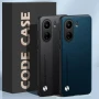 Кожаный чехол - накладка CODE Tactile Experience для Xiaomi Redmi 13C / Poco C65 черный
