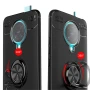 Чехол Auto Focus C-KU 360 Rotating Ring для Xiaomi Redmi K30 Pro черно-золотой